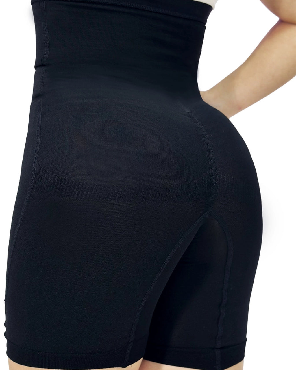 Short tejido moldeador hasta la rodilla