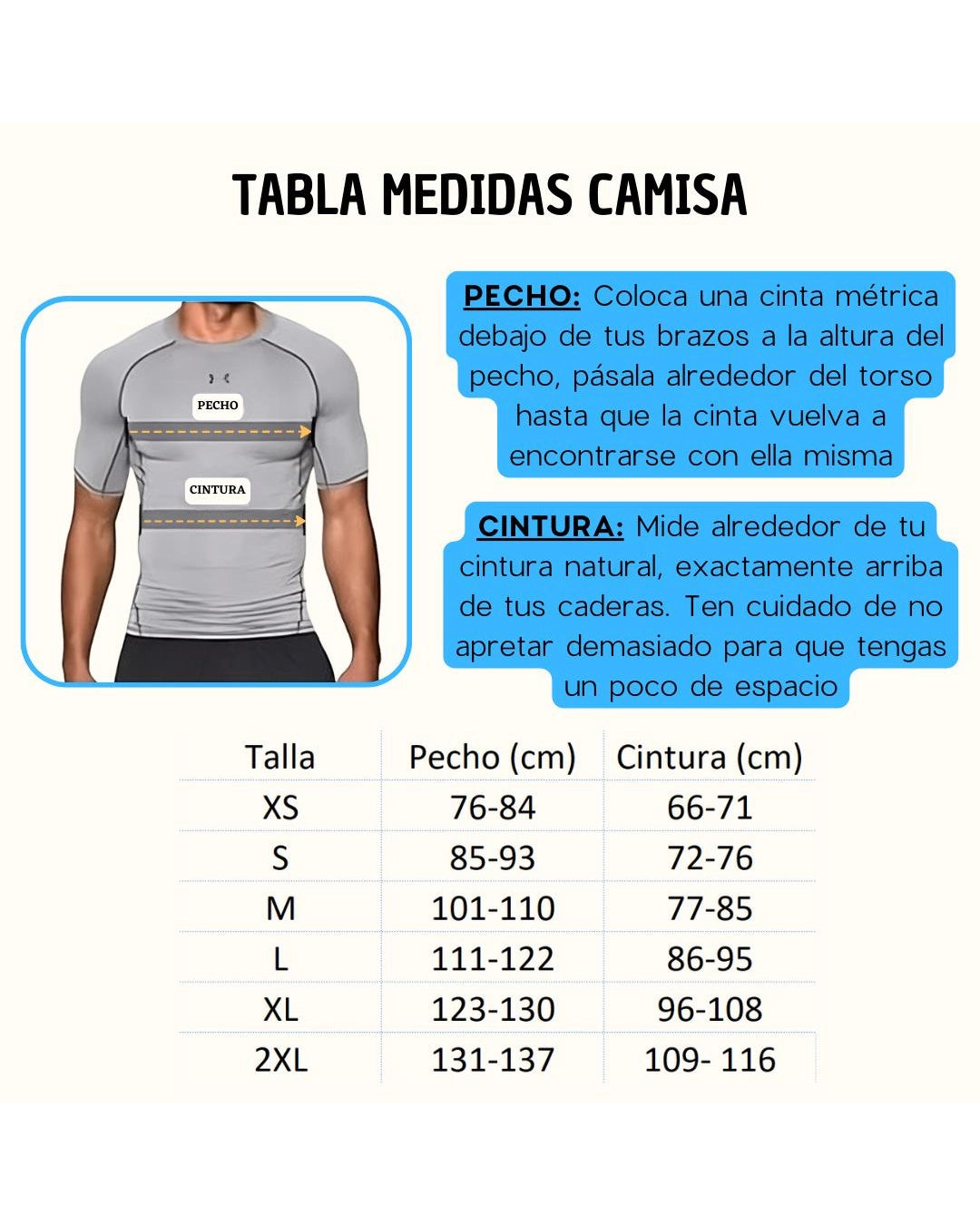 Camisilla moldeadora masculina